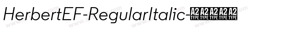 HerbertEF-RegularItalic字体转换