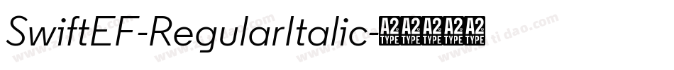SwiftEF-RegularItalic字体转换