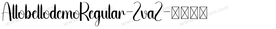 AltobellodemoRegular-ZvaZ字体转换