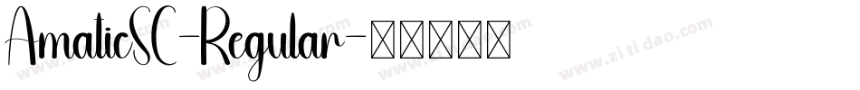 AmaticSC-Regular字体转换