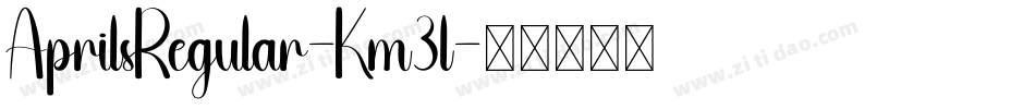 AprilsRegular-Km3l字体转换