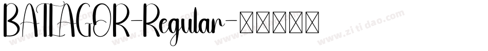 BATLAGOR-Regular字体转换
