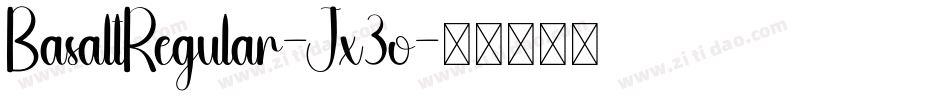 BasaltRegular-Jx3o字体转换