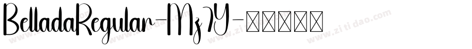 BelladaRegular-Mz7Y字体转换