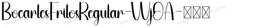 BocartesFritosRegular-WjOA字体转换