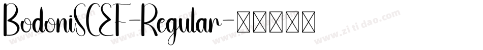 BodoniSCEF-Regular字体转换