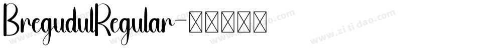 BregudulRegular字体转换