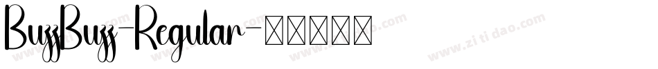 BuzzBuzz-Regular字体转换