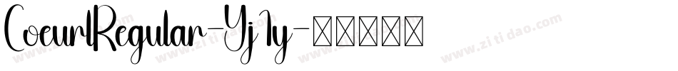 CoeurlRegular-Yj1y字体转换