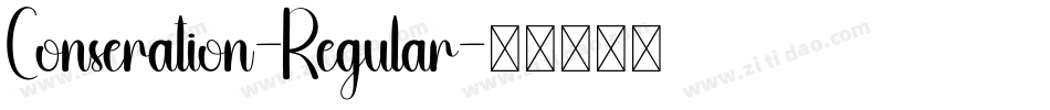 Conseration-Regular字体转换