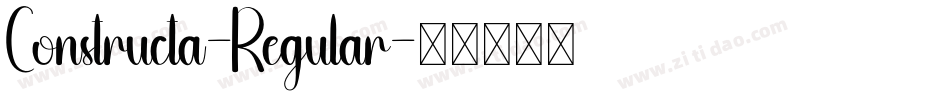 Constructa-Regular字体转换