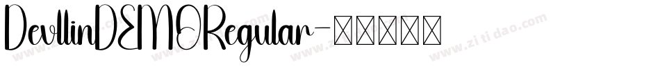 DevllinDEMORegular字体转换