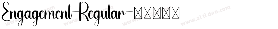 Engagement-Regular字体转换