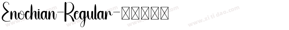 Enochian-Regular字体转换