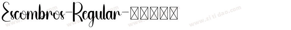 Escombros-Regular字体转换