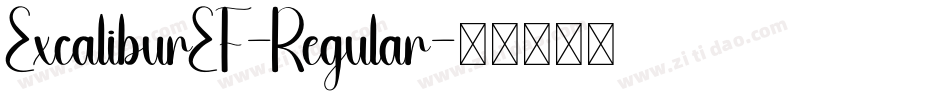 ExcaliburEF-Regular字体转换