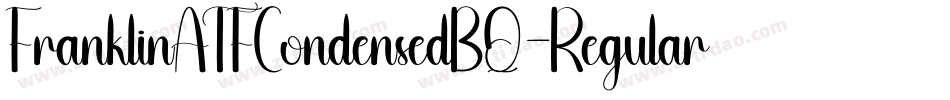 FranklinATFCondensedBQ-Regular字体转换