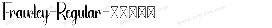 Frawley-Regular字体转换