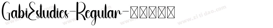 GabiEstudies-Regular字体转换