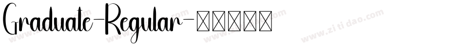 Graduate-Regular字体转换