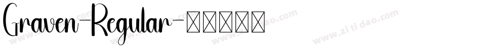 Graven-Regular字体转换