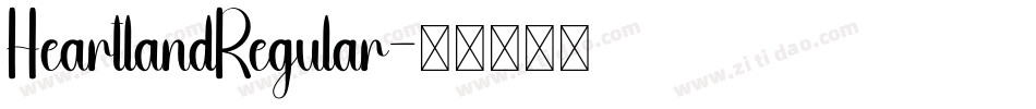 HeartlandRegular字体转换