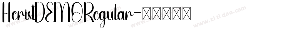 HeristDEMORegular字体转换