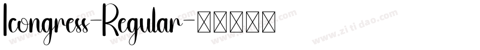 Icongress-Regular字体转换