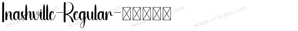 Inashville-Regular字体转换