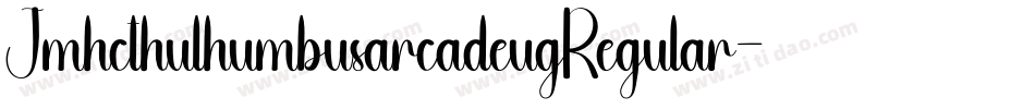 JmhcthulhumbusarcadeugRegular-JleB字体转换