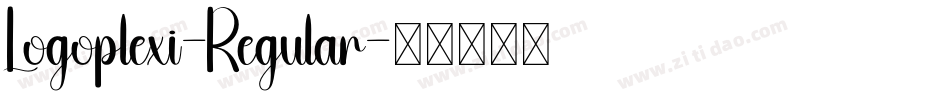 Logoplexi-Regular字体转换