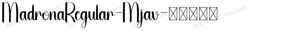 MadronaRegular-Mjav字体转换