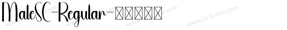 MateSC-Regular字体转换