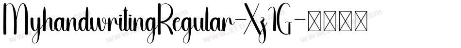 MyhandwritingRegular-Xz1G字体转换