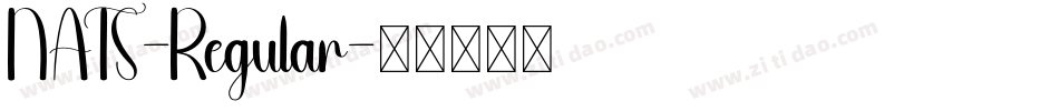 NATS-Regular字体转换