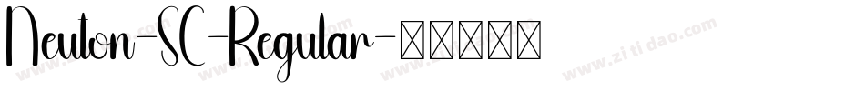 Neuton-SC-Regular字体转换