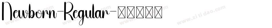 Newborn-Regular字体转换