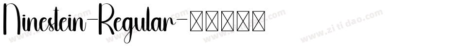 Ninestein-Regular字体转换