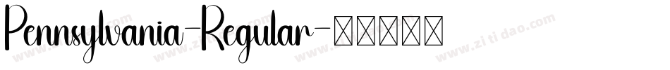 Pennsylvania-Regular字体转换