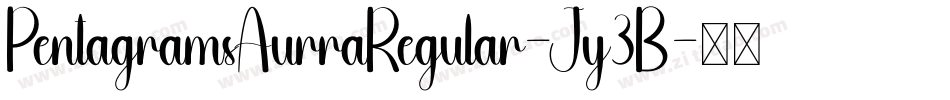 PentagramsAurraRegular-Jy3B字体转换