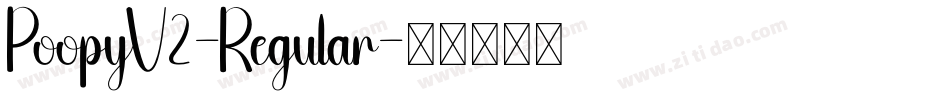 PoopyV2-Regular字体转换
