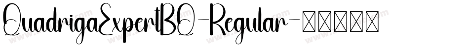 QuadrigaExpertBQ-Regular字体转换