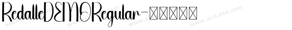 RedalleDEMORegular字体转换
