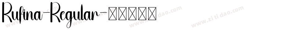 Rufina-Regular字体转换