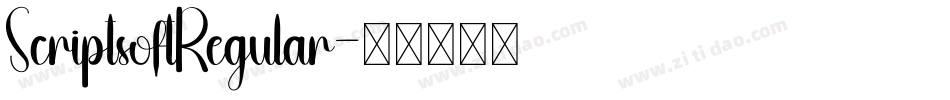 ScriptsoftRegular字体转换