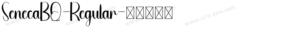 SenecaBQ-Regular字体转换
