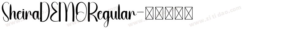 SheiraDEMORegular字体转换