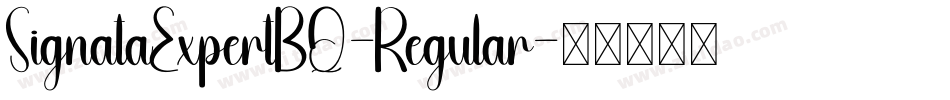 SignataExpertBQ-Regular字体转换