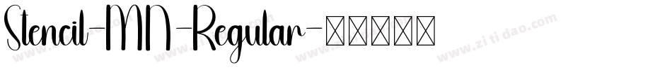 Stencil-MN-Regular字体转换