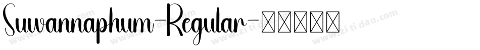 Suwannaphum-Regular字体转换